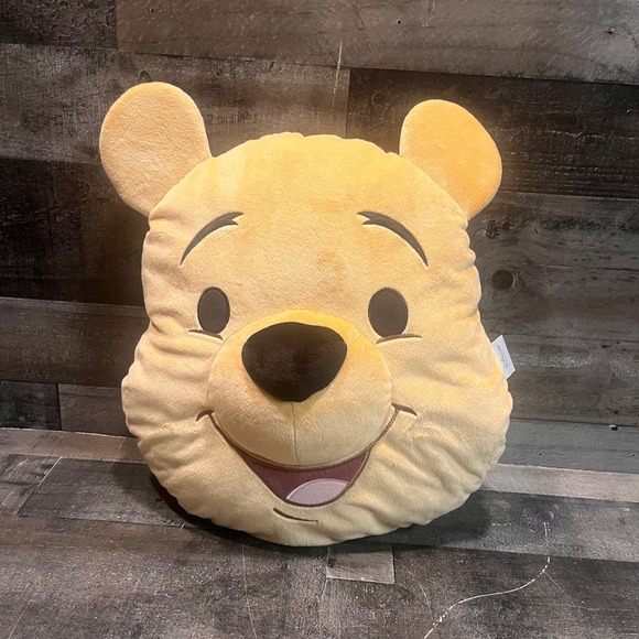 Disney Store Other - Disney Store Winnie the Pooh Plush Decorative Pillow Yellow Character Cushion